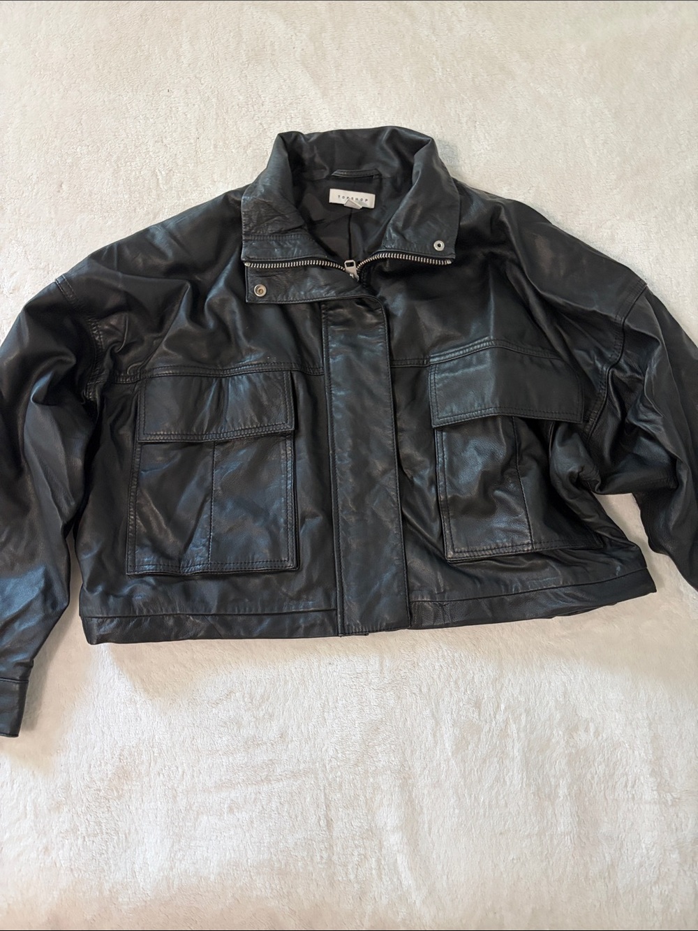 Topshop Black Lined Jacket